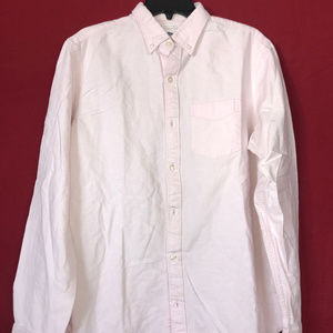Salmon Slim-Fit Long Sleeve Button-Up
